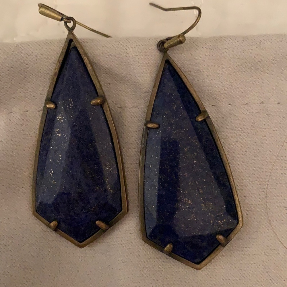 EUC - Kendra Scott Blue Lapis in Antique Gold